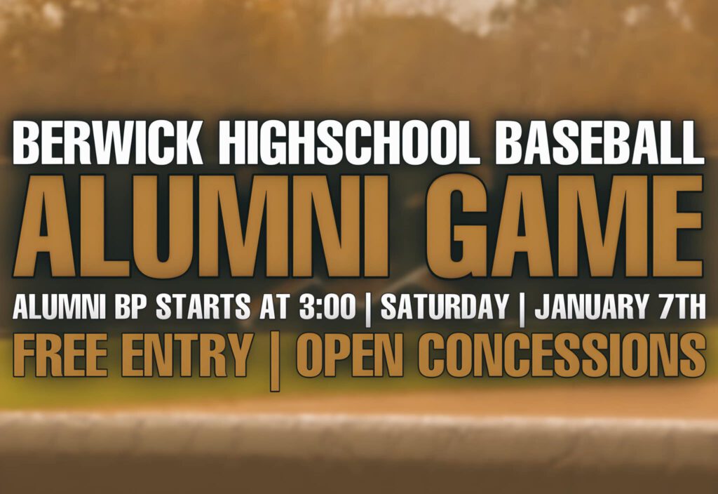 Berwick Baseball Alumni Game Set For Saturday, January 7 KQKI News