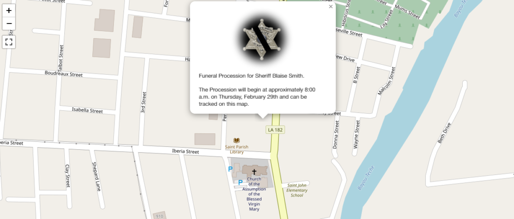Motorcade Tracking For Sheriff Blaise Smith Procession – KQKI News