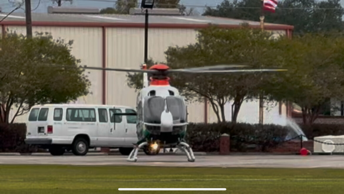Air Med Lands at Bethel Pentecostal Fellowship