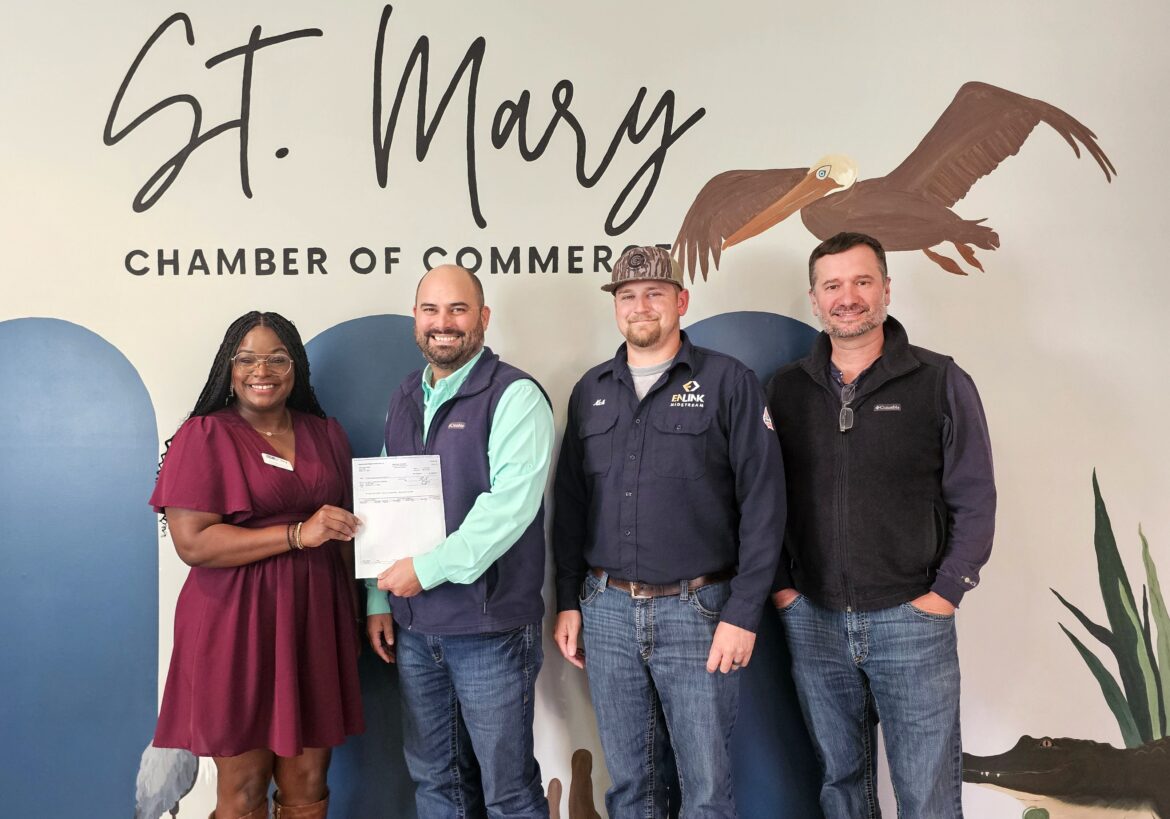St. Mary Chamber of Commerce EnLink Midstream Donation