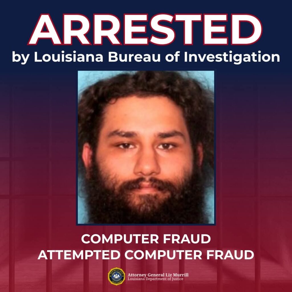 Houma Man Arrested on Multiple Felony Computer Fraud Charges – KQKI News