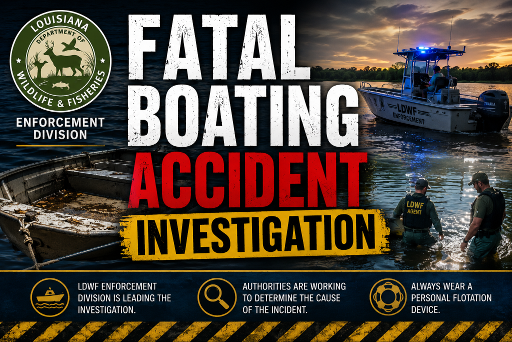 LDWF Investigating Fatal Boating Incident in Terrebonne Parish – KQKI News